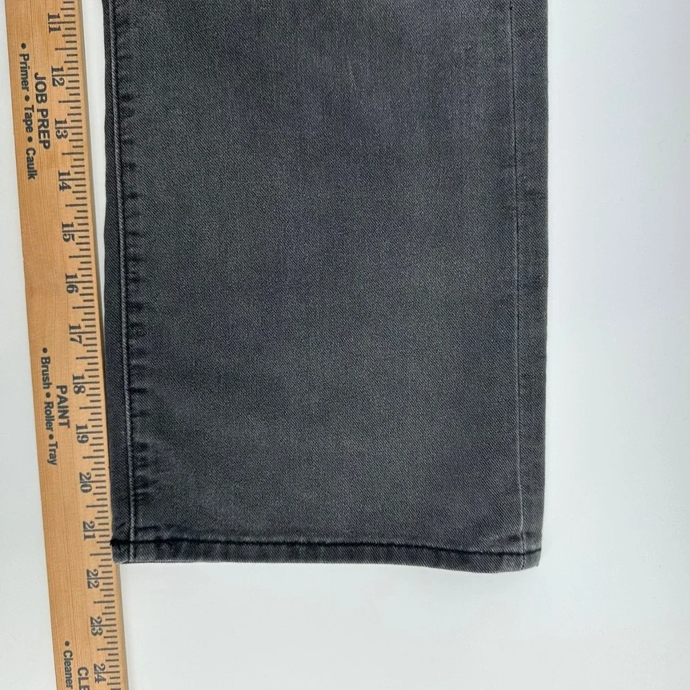 Old Navy Baggy Wide Leg Jeans Girls 10 Black Denim High Rise Built-In Tough‎